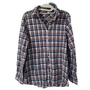 Juli Women’s Plaid‎ Textured Button Up Size XXL